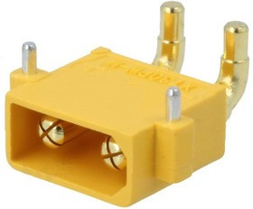 XT30PW-M, Разъем питания штекер на плату угловой 2pin 30A