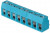 TB003V-500-P08BE, Fixed Terminal Blocks Terminal block, screw type, 5.00 , vertical, 8 poles, CUI Blue, Philip's head screw, PCB mount