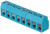 TB003V-500-P08BE, Fixed Terminal Blocks Terminal block, screw type, 5.00 , vertical, 8 poles, CUI Blue, Philip's head screw, PCB mount