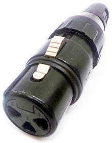 712-0300, XLR Connectors BLK/GOLD CABLE 3C