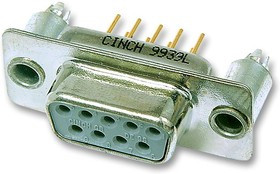 FDB-25SBL2T2/1-LF, Разъем D Sub, Filtered, Гнездо, Cinch - FD, 25 контакт(-ов), DB, Пайка
