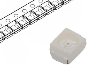 KA-3528SGS, Светодиод smd 3,5х2,8мм/зеленый/568нм/ 10-25мкд/прозрачный/120°