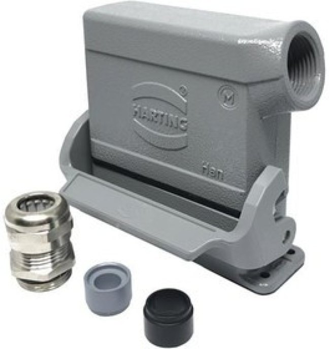 1407710, Heavy Duty Power Connectors HC-EVO-B06PT-BWSC HL-M20-PLRBK