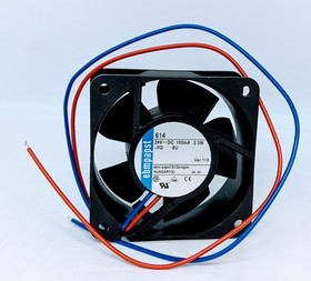 Вентилятор Ebmpapst 614 DC 24V 100mA 2.5W 60x25 2pin