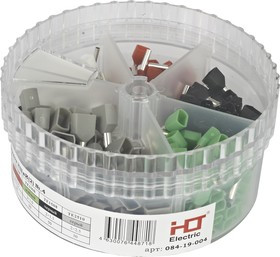 084-19-004, Набор наконечников НШвИ(2) №4 (ТE0508/50шт. ТE7508/50шт.ТE1008/ 50шт.ТE1508/50шт. ТE2510/50шт.) HLT