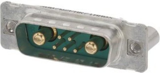 3007W2PAR71AA0X, D-Sub Mixed Contact Connectors 7W2 M 30A PC TAIL 4-40 R.SPCR