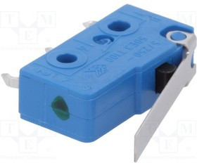 1050.7202, Микропереключатель SNAP ACTION, с рычагом, SPDT, 5A/250ВAC, 0,5Н