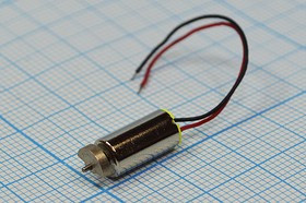 Вибромотор 1.3В, 9000 оборот/мин; № 4348 двиг вибро 1,3В\0,08А\\ 9000\ 6x12m16\QX-6A[Z]\