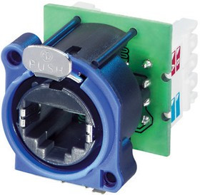 Neutrik NE8FAV-Y110 панельный разъем RJ45 под зажим провода IDC-110, пластиковый