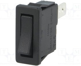 H8800VABB, ROCKER SWITCH, SPST, 15A, 250V, BLACK
