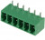 15EDGRC-3.81- 06P-14-00A(H), Разъемный клеммник, 3,81мм, Кол-во полюс: 6, угловой 90°, гнездо 15EDGRC-3.81- 06P-14-00A(H), Разъемный клеммник, 3,81мм, Кол-во полюс: 6, угловой 90°, гнездо