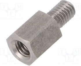 TFM-M6X12/DR249, Дистанцирующая стойка с резьбой, 12мм, Внутр.резьба: M6
