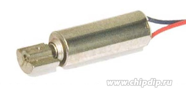 Двигатель вибро 1,3В, 0,12А, скорость(об/мин) 10500, размер 4x11m16, QX-4B
