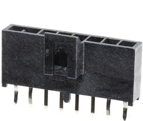 105309-1208, Headers &amp; Wire Housings NanoFit Hdr VT 8Ckt SR KNK Pns Blk 15Au