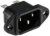 6ESRM-3, AC Power Entry Modules 15A IEC 1/4"FASTON MALE FLANGE MOUNT