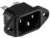 6ESRM-3, AC Power Entry Modules 15A IEC 1/4"FASTON MALE FLANGE MOUNT
