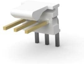 3-641216-3, Conn Wire to Board HDR 3 POS 2.54mm Solder RA Thru-Hole Package