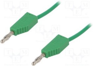 LK425-A/X-05025, Измерительный провод, 60ВDC, 30ВAC, 32А, Дл: 0,5м, зеленый LK425-A/X-05025, Измерительный провод, 60ВDC, 30ВAC, 32А, Дл: 0,5м, зеленый