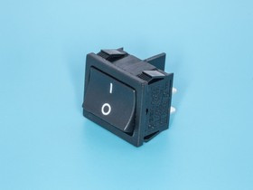 SWR-71, Выключатель 220В 4 контакта 19х22мм, B1021, черный, крепление защелка