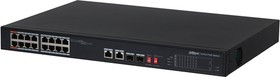 Коммутатор DAHUA DH-PFS3218-16ET-135, 16-Port 100Mbps PoE Switch