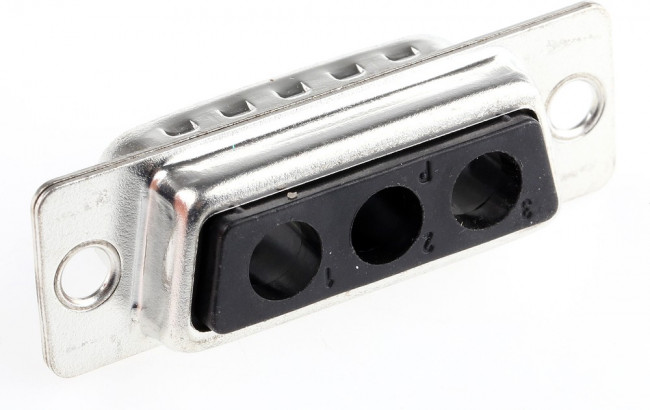 09692100633, 3 Way Cable Mount D-sub Connector Plug, 6.86mm Pitch