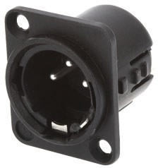 717-0301, Panel Mount XLR Connector, Male, 50 V ac, 3 Way, Silver Plating