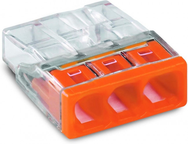 Клемма3x2.5мм оранж/прозр 1уп=100шт 2273-203 ЦБ-00013757 Клемма3x2.5мм оранж/прозр 1уп=100шт 2273-203 ЦБ-00013757