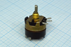 Резистор переменный поворотный 470к\В\33мм\ВС-3d6x20\ СП3-30м\ON-OFF; №7255 РПвр 470к\В\33мм\ВС- 3d6