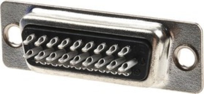 10090769-P264ALF, Разъем D-Sub; PIN: 26; вилка; "папа"; на панель; прямой; пайка; 5А