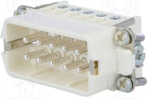 C146 10B016 002 4, Разъем для тяжелых условий, 16+PE сигнал, Серия Heavy Mate A, Insert, 16+PE Контактов, 16A, Гнездо C146 10B016 002 4, Разъем для тяжелых условий, 16+PE сигнал, Серия Heavy Mate A, Insert, 16+PE Контактов, 16A, Гнездо