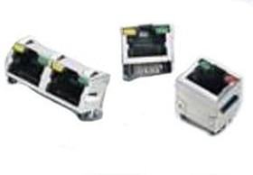 RJHSE-5384-08, Modular Connectors / Ethernet Connectors R/A RJ45 SHIELDED 8 PORT G/Y LEDS RJHSE-5384-08, Modular Connectors / Ethernet Connectors R/A RJ45 SHIELDED 8 PORT G/Y LEDS