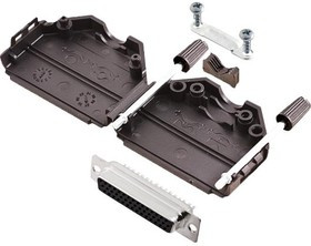 L17DPPK25-BK+L77HDB44S, Разъем D Sub, With Backshell, HD44, High Density, Гнездо, L17DPPK-BK, 44 контакт(-ов), DB L17DPPK25-BK+L77HDB44S, Разъем D Sub, With Backshell, HD44, High Density, Гнездо, L17DPPK-BK, 44 контакт(-ов), DB