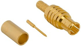919-137P-71SX, Conn MCX 0Hz to 6GHz 75Ohm Crimp ST Cable Mount PL Gold