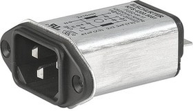 4300.5055, Разъем IEC 60320 питания AC C14 (E),с фильтром гнездо "папа"