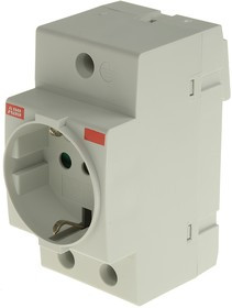2CSM110000R0701 M1173, Grey 1 Gang Plug Socket, 16A, Type L - Italian, Indoor Use