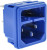 IN-RF2004V-001, AC Power Entry Modules V-LOCK C14 FUSED INLET BLUE