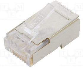 SS-37200-028, Plug; RJ45; PIN: 8; Cat: 5e; shielded; Layout: 8p8c; for cable; IDC