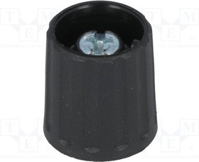 2615603, Rotary Knob Black ø15mm Without Indication Line