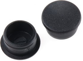 C110-BLK, 11mm Black Potentiometer Knob Cap, C110-BLK