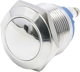 R19DFSSTAG, Push Button Switch, Momentary, Panel Mount, 19.2mm Cutout, SPST, 48 V dc, 250V ac, IP65
