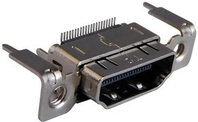 SS-53000-003, HDMI, Displayport &amp; DVI Connectors HDMI Vertical With Flange