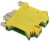 SHUKT6N, Клеммная колодка на DIN-рейку , UL/IEC, 65 А, 2000 В, 24-10 AWG, PA66, корпус желто-зеленый