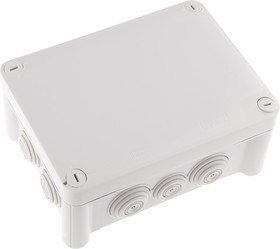0 920 42, Plexo Series Grey Plastic Junction Box, IP55, 74 x 110 x 155mm