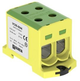 VC05-0044, Insulated Universal Connector, Screw, 2 Poles, 1kV, 245A, 6 ... 95mm², Green / Yellow