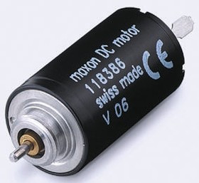 118386, Brushed DC Motor, 0.75 W, 6 V dc, 0.784 mNm, 13000 rpm, 1mm Shaft Diameter