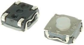 KSC241J LFS, Switch Tactile N.O. SPST Round Button J-Bend 0.05A 32VDC 1VA 300000Cycles 3.5N SMD Automotive T/R