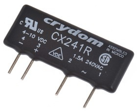 CX241R, Solid State Relay, 1.5 A Load, PCB Mount, 280 V rms Load, 10 V dc Control