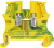 0 371 70, Viking 3 Series Green/Yellow Earth Terminal Block, 2.5mm², Single-Level, Screw Termination