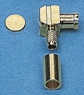 004.01.1420.021, 50 Right Angle Cable Mount, MCX Connector, Plug