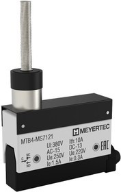 MTB4-MS7121, Выключатель концевой, 10A, IP54, стержень с диэлектриком